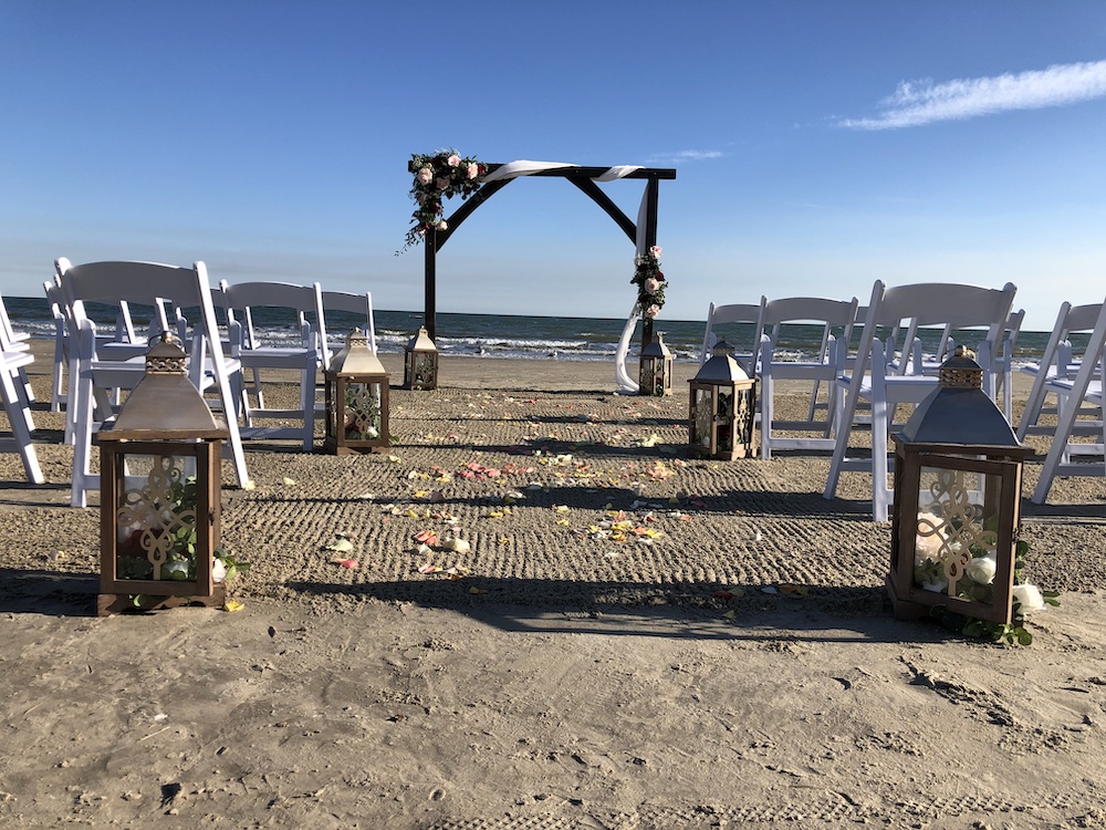 Daisy Galveston Beach Wedding